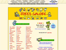 Tablet Screenshot of jokesgalore.com